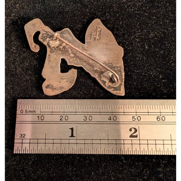 Vintage Mexican Sterling Silver Sombrero Man Brooch Unique Walking Figure Pin - Picture 3 of 13